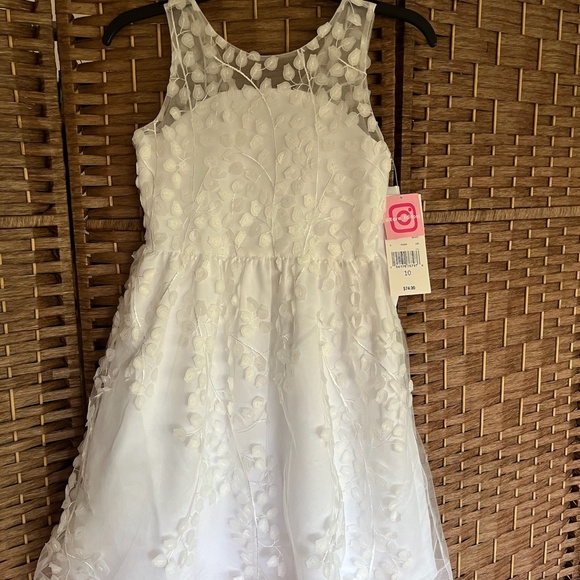 NWT Rare Editions Sleeveless Flower Girl Dress Sizes 10 & 12 - Picture 4 of 9